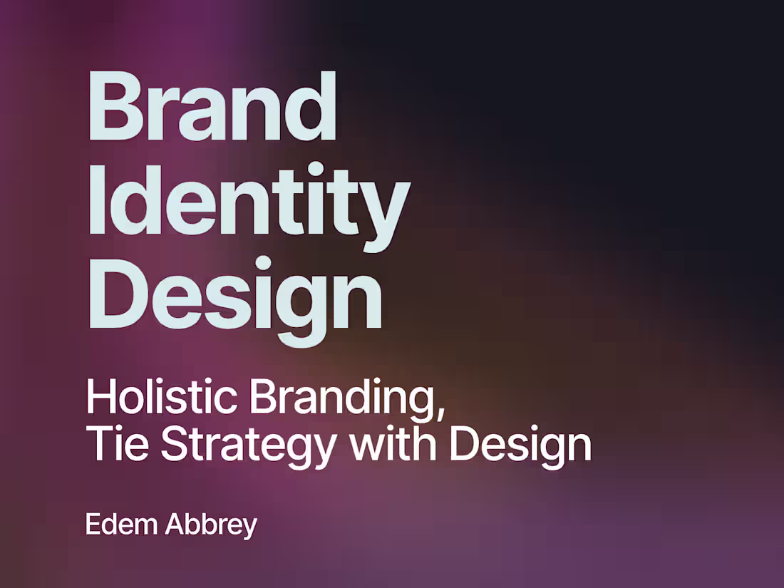 Cover image for Holistic Branding, Tying Strategy with Design