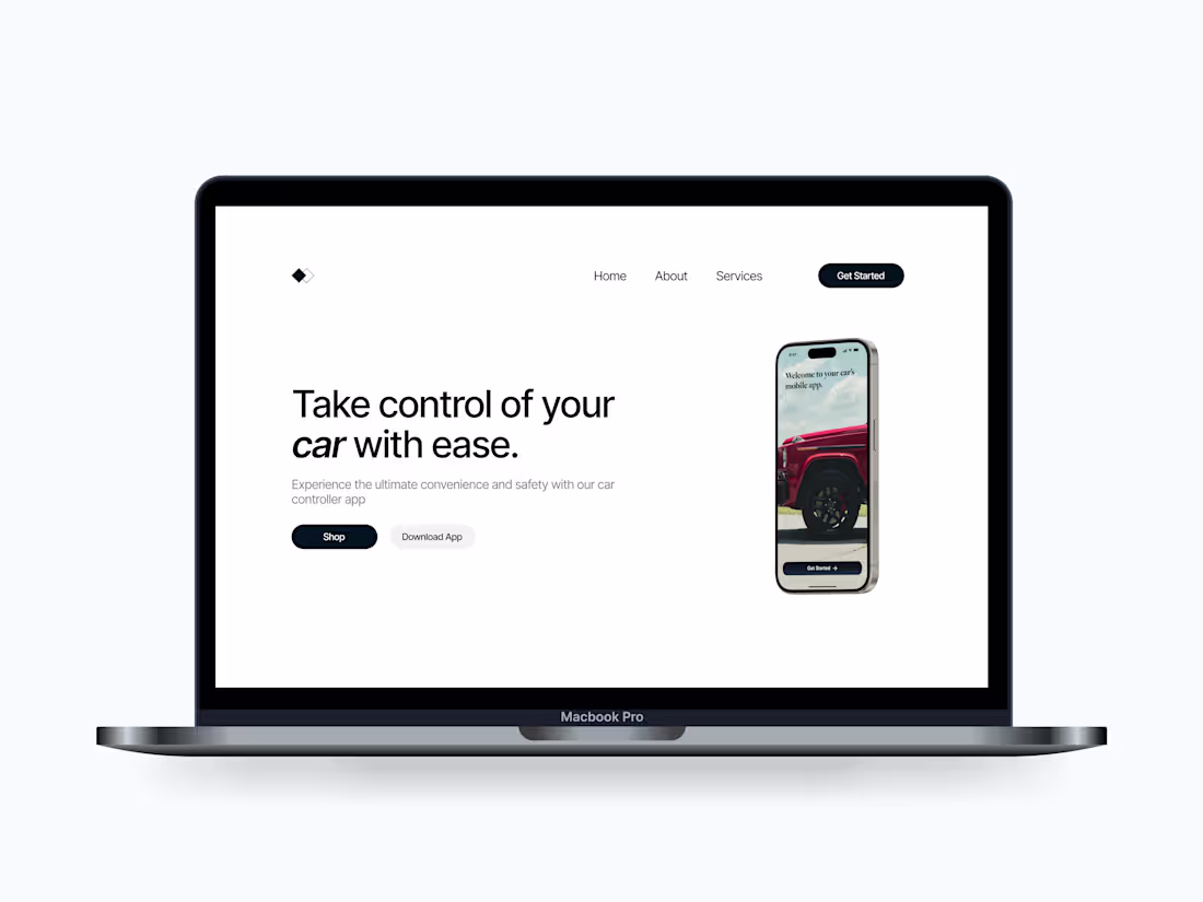 Cover image for A Modern Hero Section for a Car Company