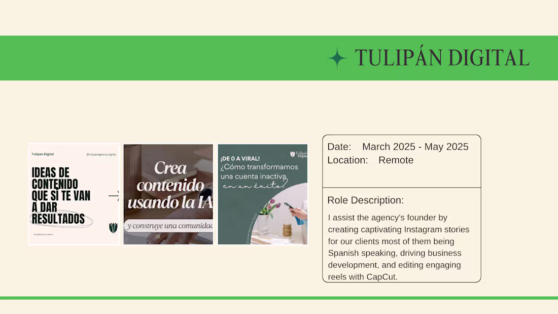 Cover image for Handled four accounts of local small businesses