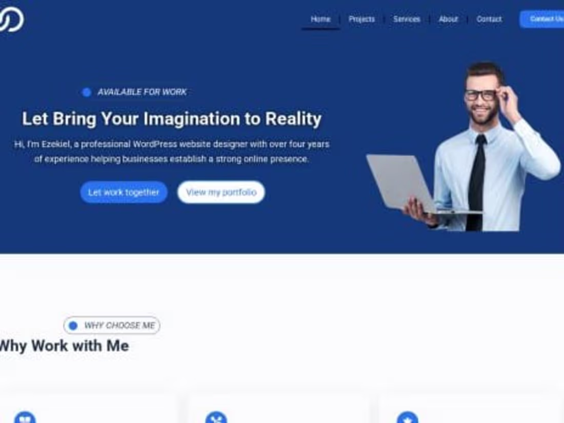 Cover image for Professional Portfolio Website Design for Personal or Business