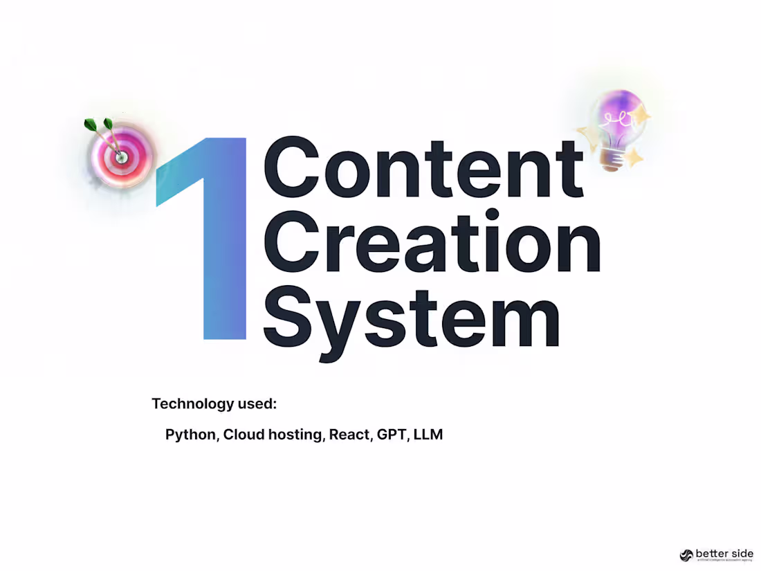 Cover image for Content Creation System