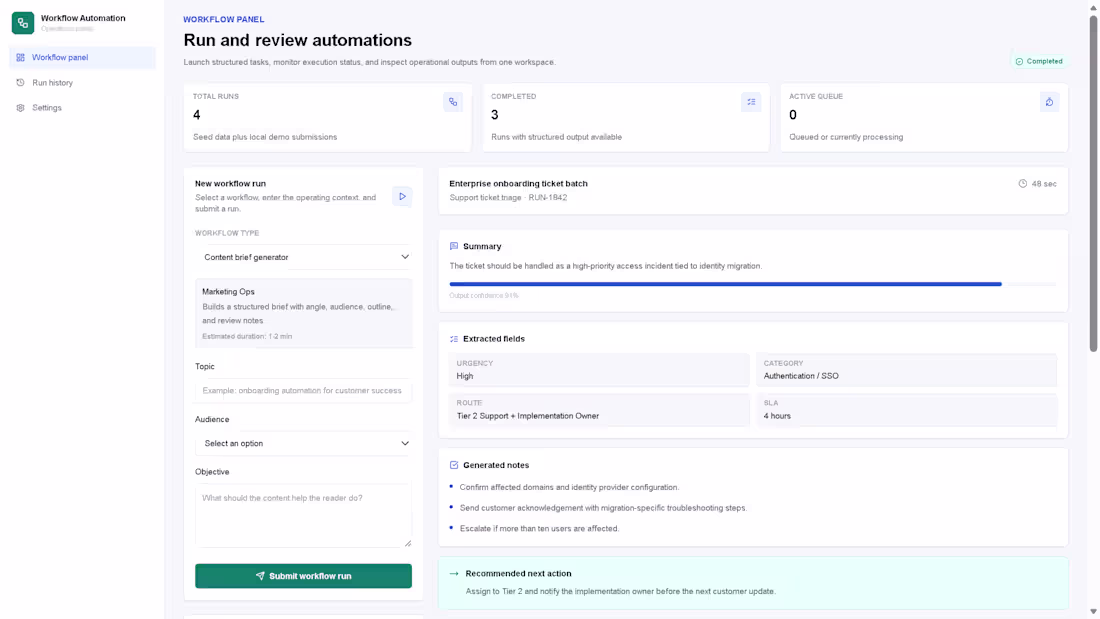 Cover image for Workflow Automation Panel — Process Management UI