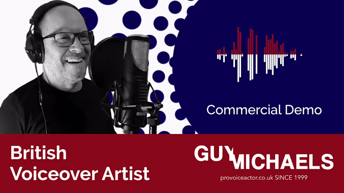 Cover image for Guy Michaels British Voiceover Commercial Demo 
