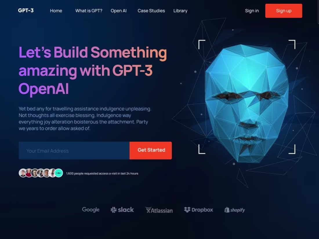 Cover image for Open AI Landing Page