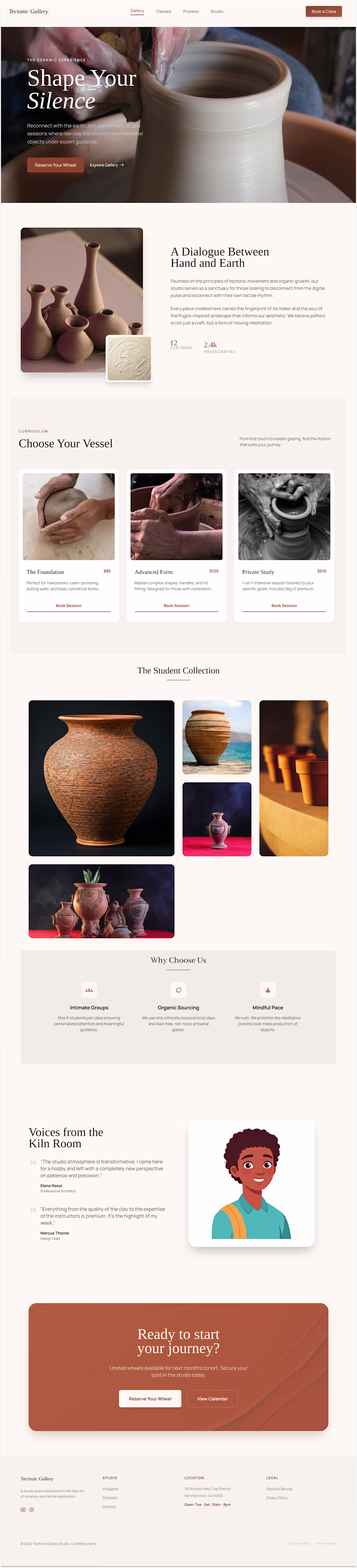 Cover image for Designed a modern, earthy-themed landing