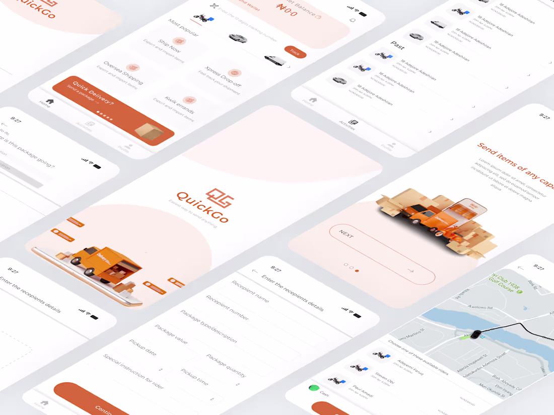 Cover image for QuickGo: A Case Study of a User-Friendly Courier Service App