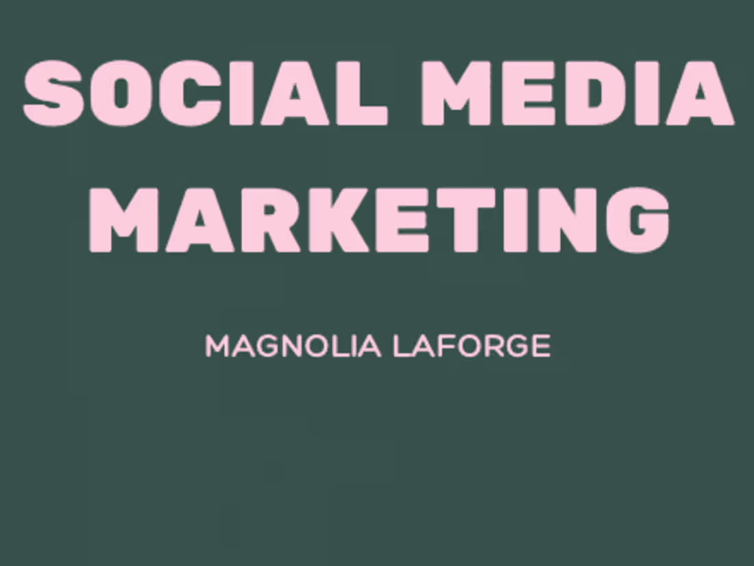 Cover image for Social Media Marketing