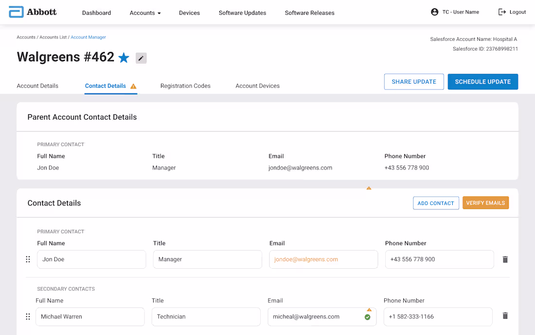 Cover image for Abbott Technologies: Healthcare application redesign