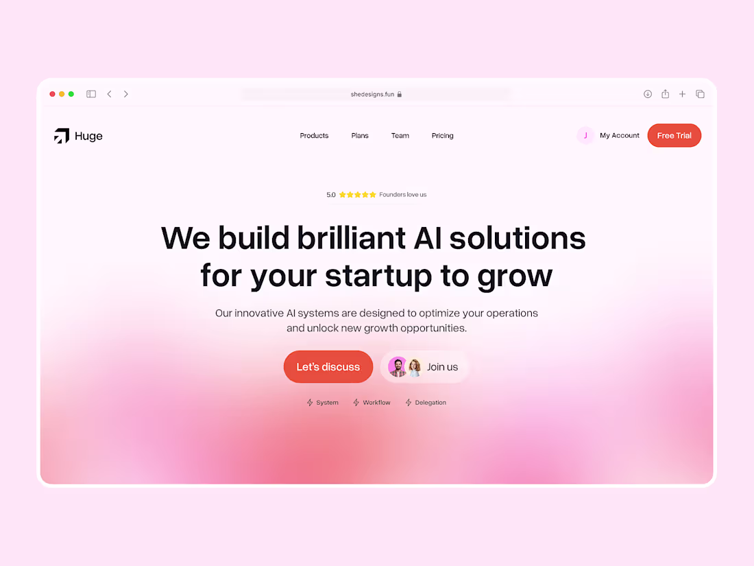 Cover image for AI SaaS hero section concept