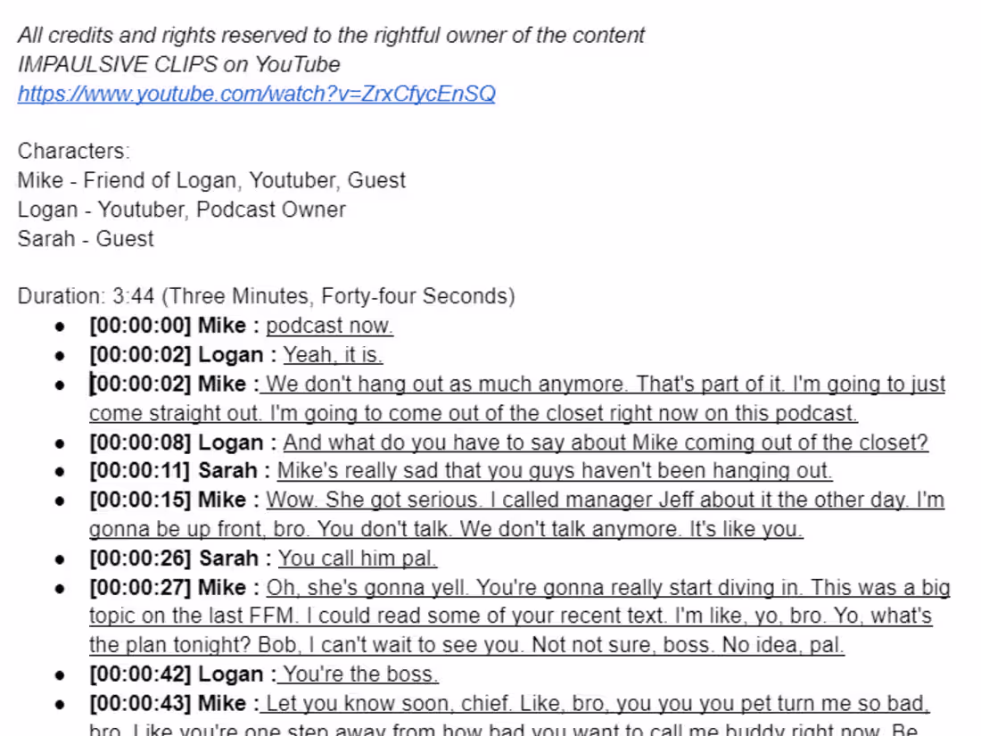 Cover image for Clarity and Transparency is key! Transcription