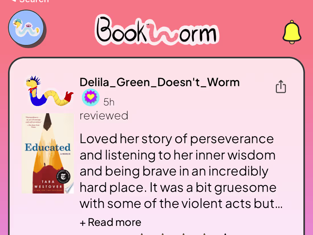 Cover image for Bookworm Reads - Product Strategy