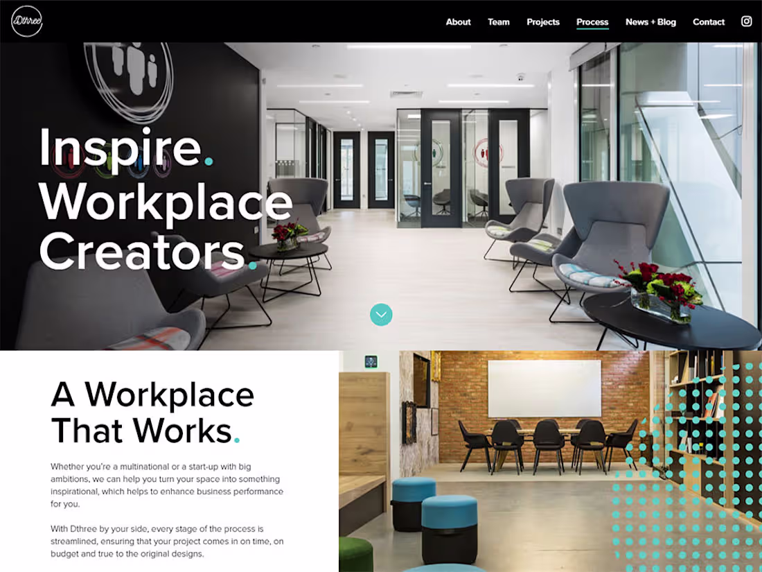 Cover image for Dthree Studio: Website Development Project