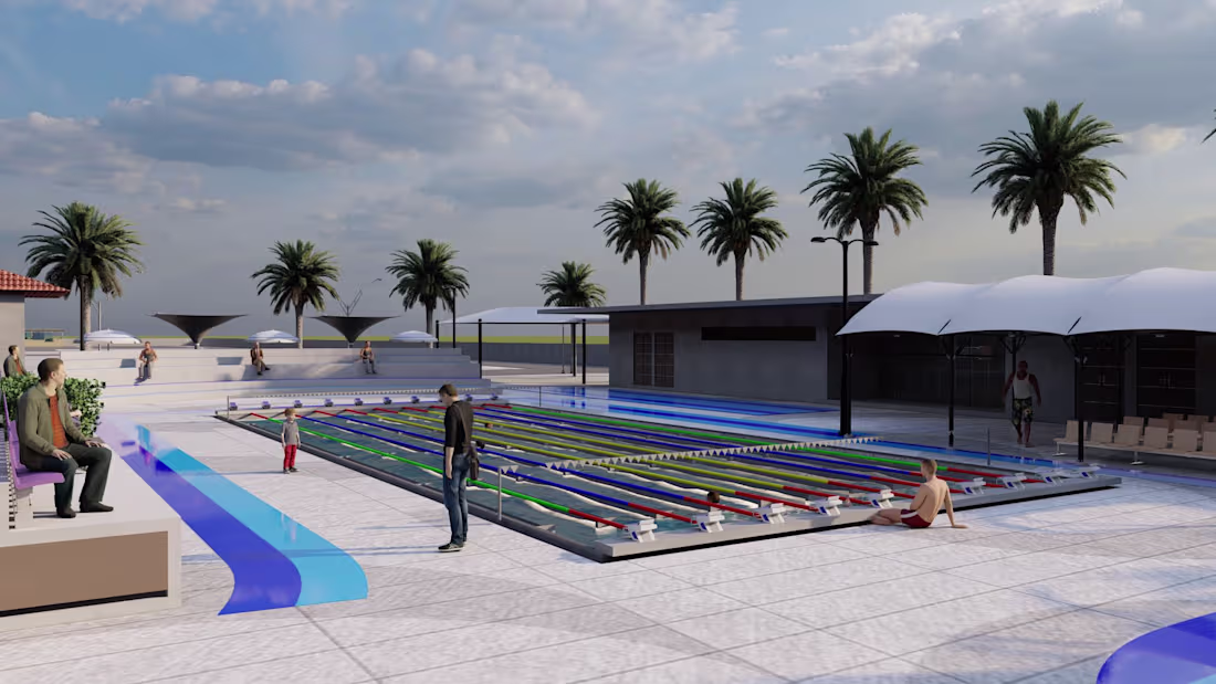 Cover image for Swimming pool at dindigul