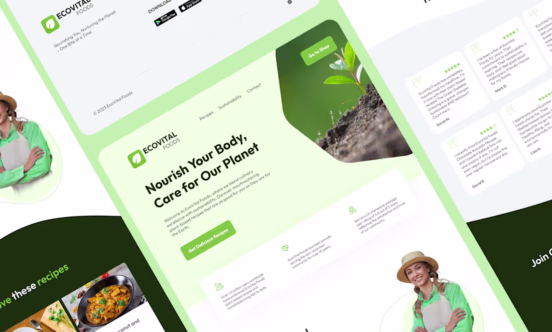 Cover image for Sustainable Brand Landing Page