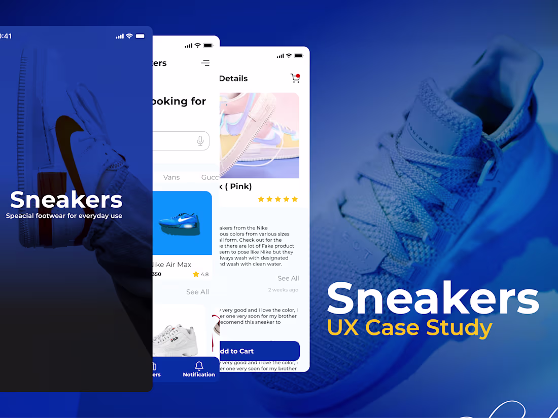 Cover image for Sneakers App Case Study 