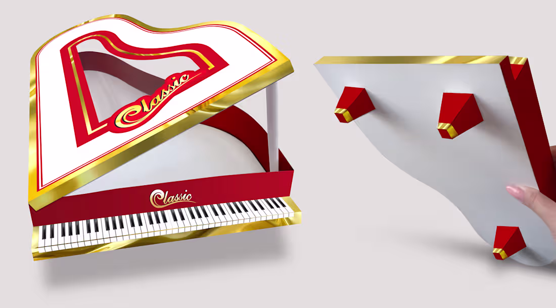 Cover image for Piano Shaped Creative Packaging Design