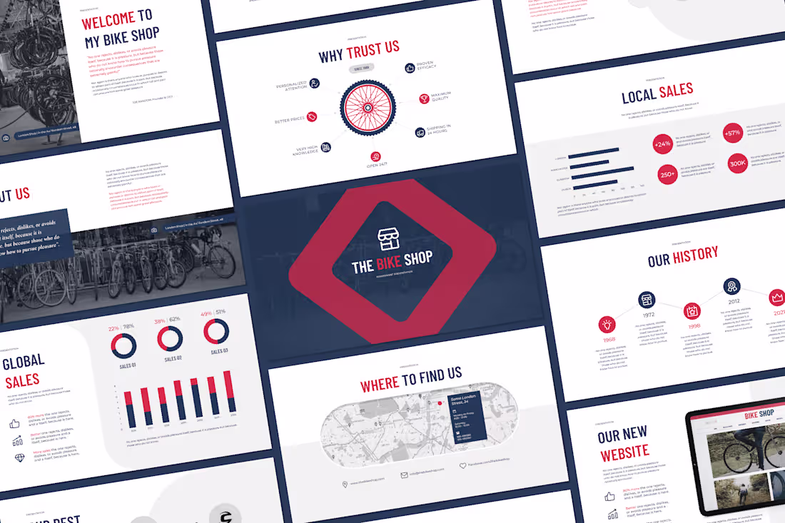 Cover image for Business Presentation for a Bike Shop