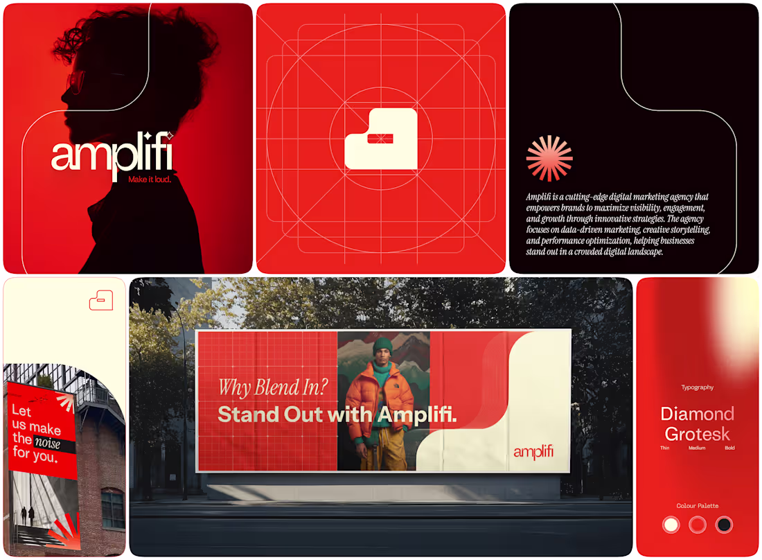 Cover image for Logo Branding - Amplifi Digital Marketing Agency 