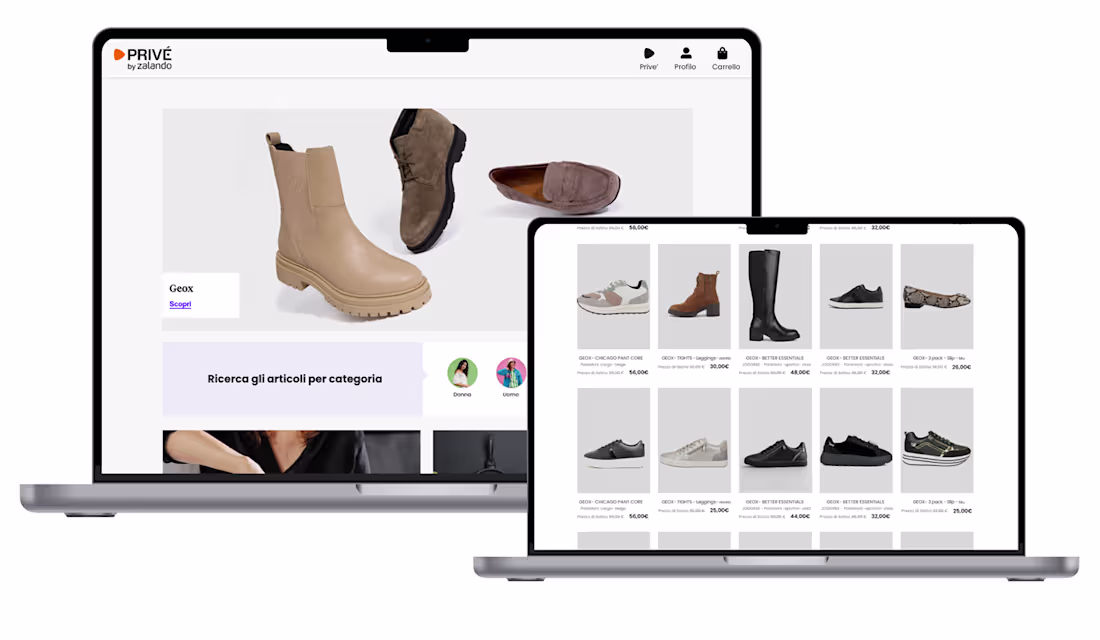 Cover image for UX case study of Privé by Zalando website