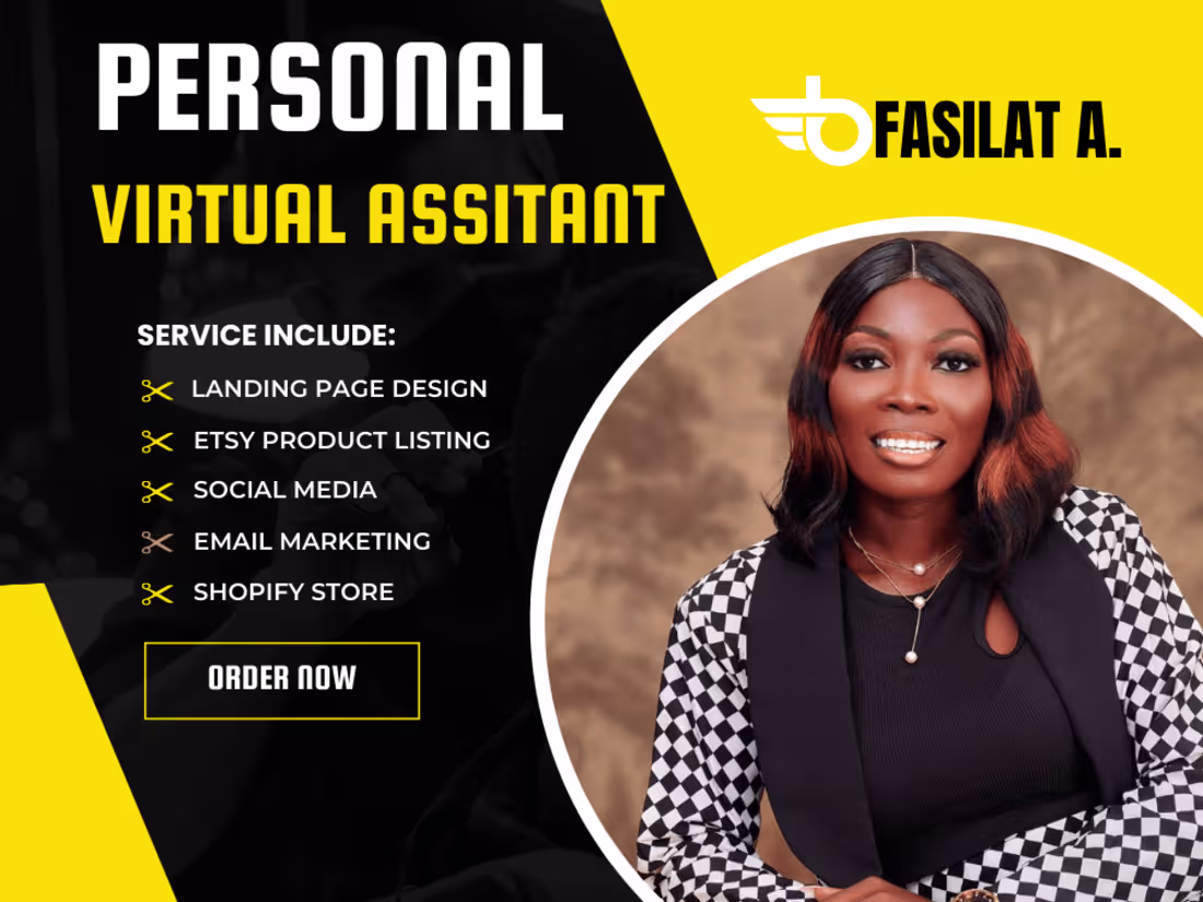 Cover image for I will be your executive personal virtual assistant