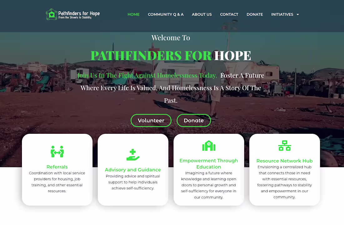 Cover image for Pathfinders for Hope - Scale from a stater site to the next step