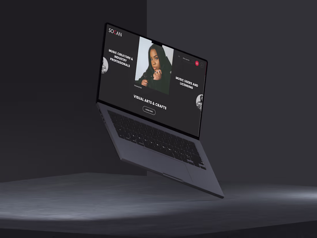 Cover image for SOCAN.COM Public Site Redesign