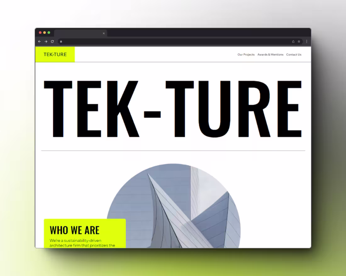 Cover image for Website Development for Tek-Ture