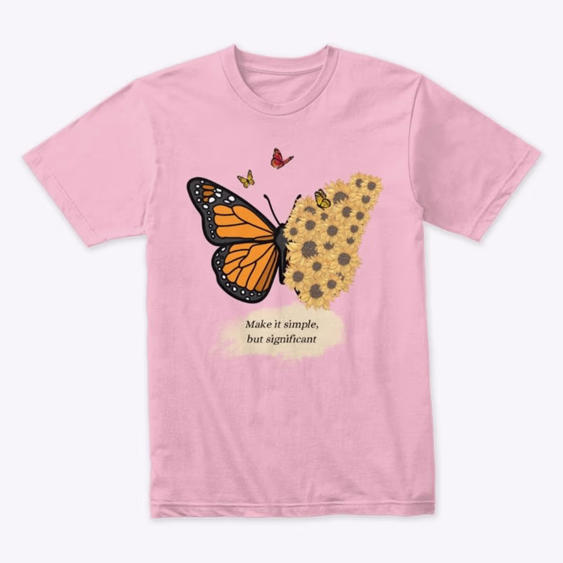 Cover image for Butterfly of Simplicity| Cotton T-Shirt (https://sanstore-11...