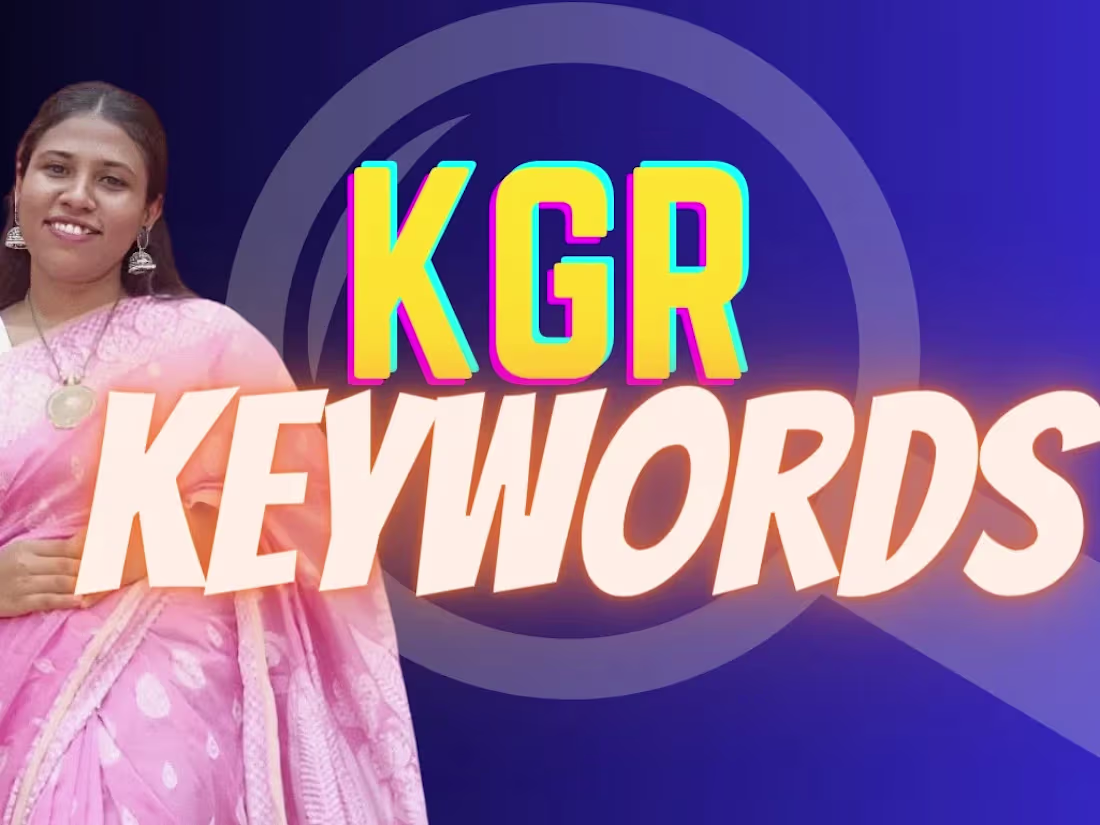 Cover image for  Best KGR keyword research within 24 hours