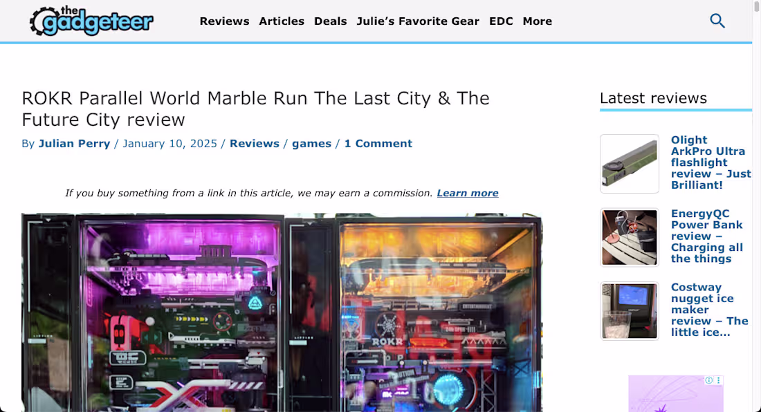 Cover image for Not too long ago, the online magazine The Gadgeteer posted a...