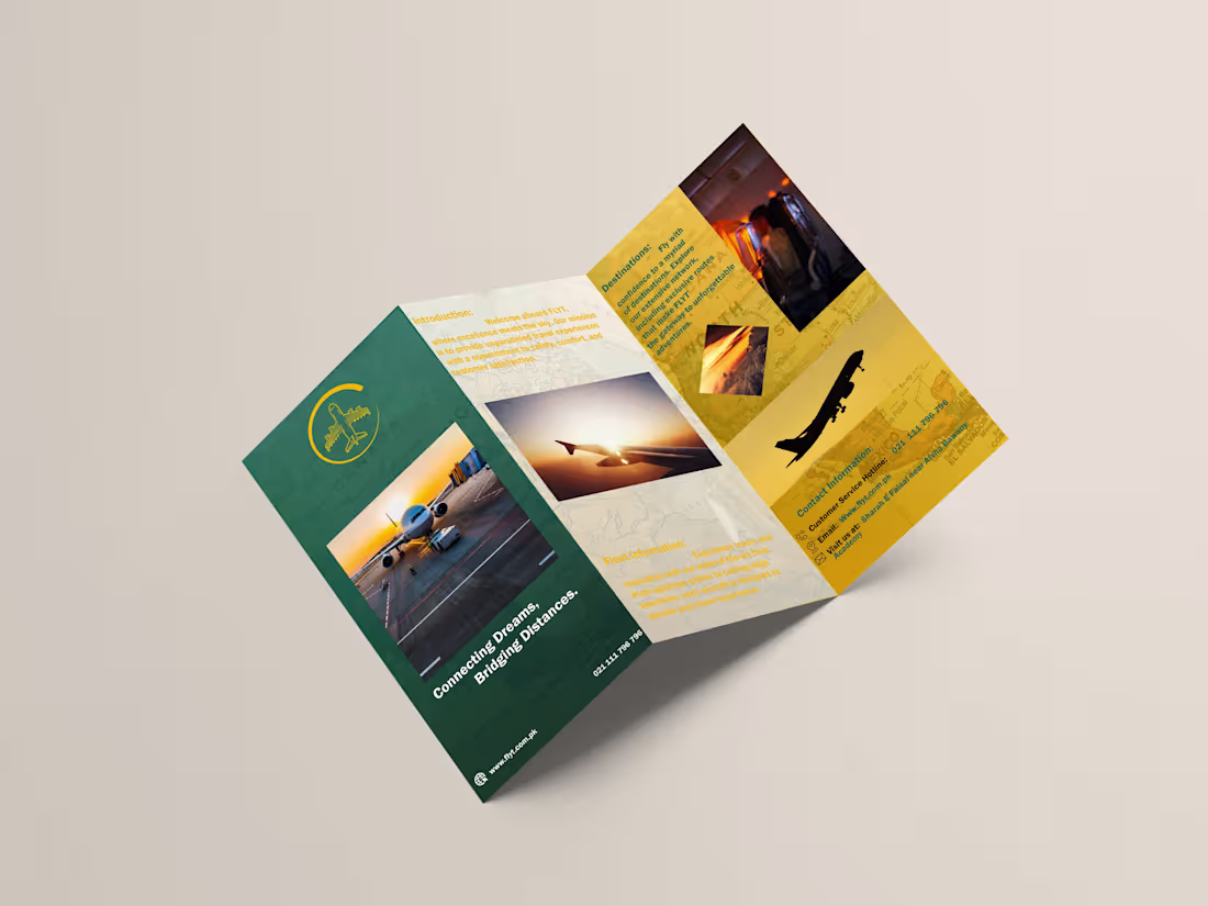 Cover image for crafted a modern brochure showcasing clear visuals and impac...