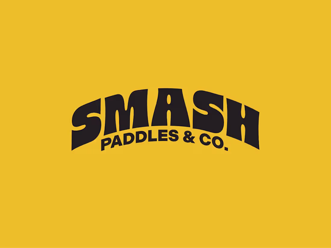 Cover image for Smash Paddles & Co. a pickleball company concept. This a pre...
