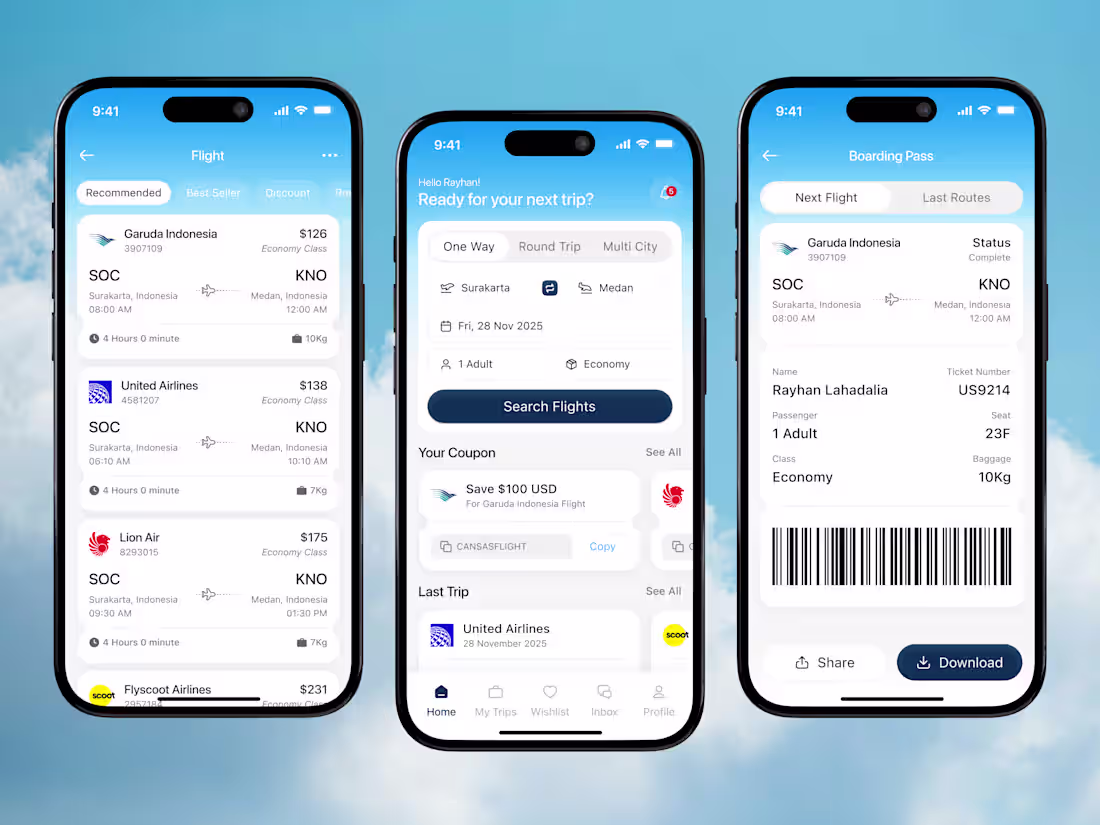 Cover image for Craftyo - Flight booking mobile app