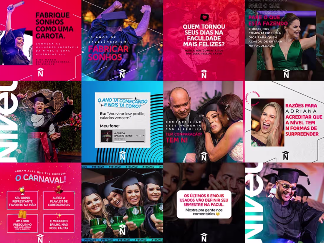 Cover image for Social Media for Nível Superior's graduation parties
