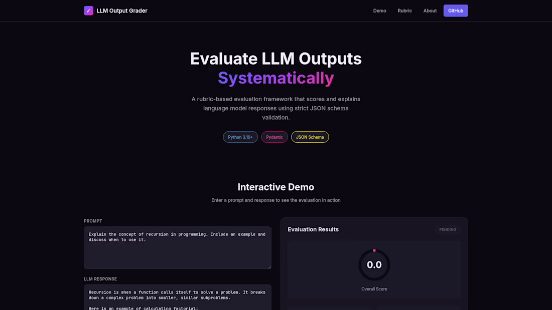 Cover image for A rubric-based evaluation framework for scoring and explaini...