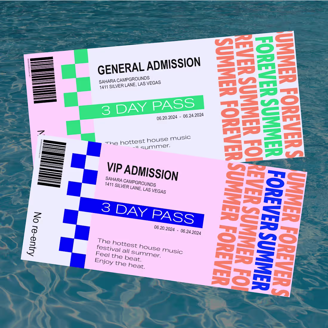 Cover image for 🎵 🏝️ Forever Summer Music Festival Branding