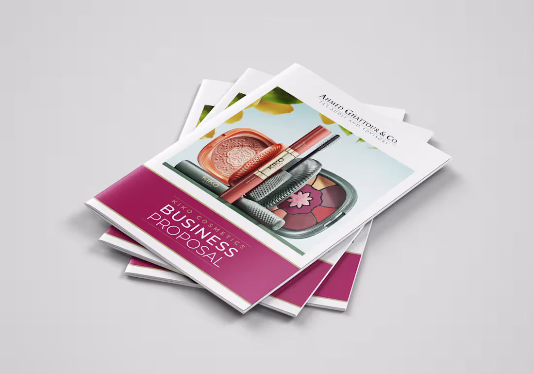 Cover image for A4 Business Proposal Design | Ahmed Ghattour & Co - KIKO MILANO