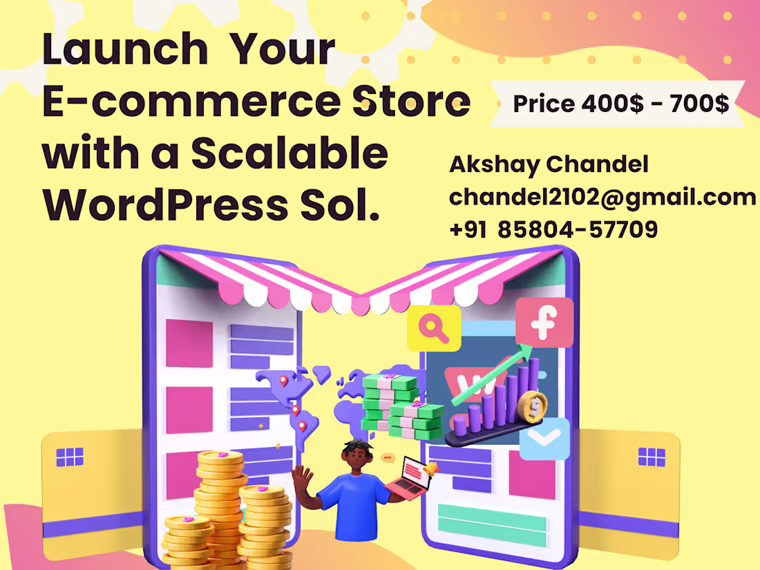 Cover image for Custom WordPress & WooCommerce Development for E-Commerce