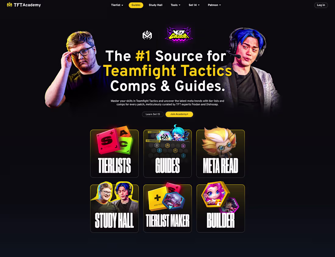 Cover image for Transforming UX & Mobile Experience for TFTAcademy.com