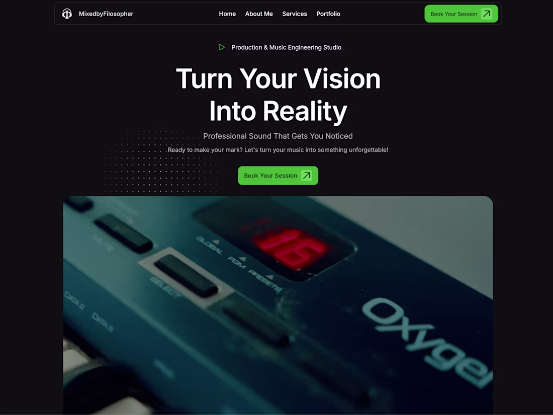 Cover image for Website Framer Development - MixedByFilosopher