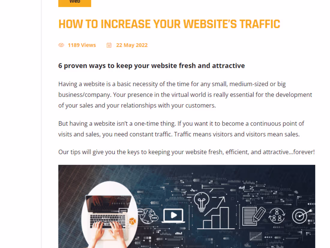 Cover image for How to Increase Your Website’s Traffic - METAXA DESIGN