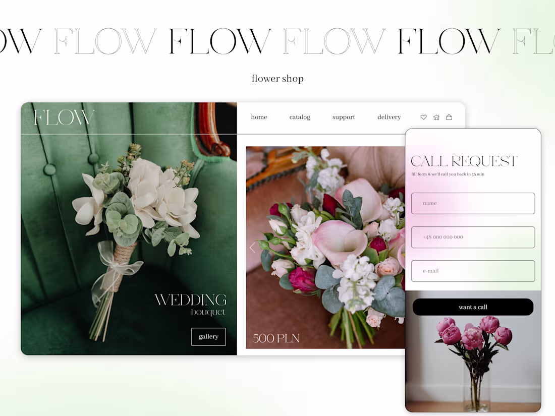 Cover image for web design | flow | flower studio