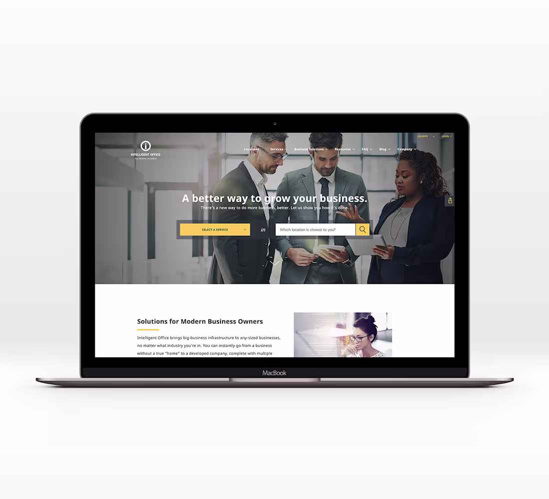 Cover image for Intelligent Office - Full Rebrand and Website Rehaul