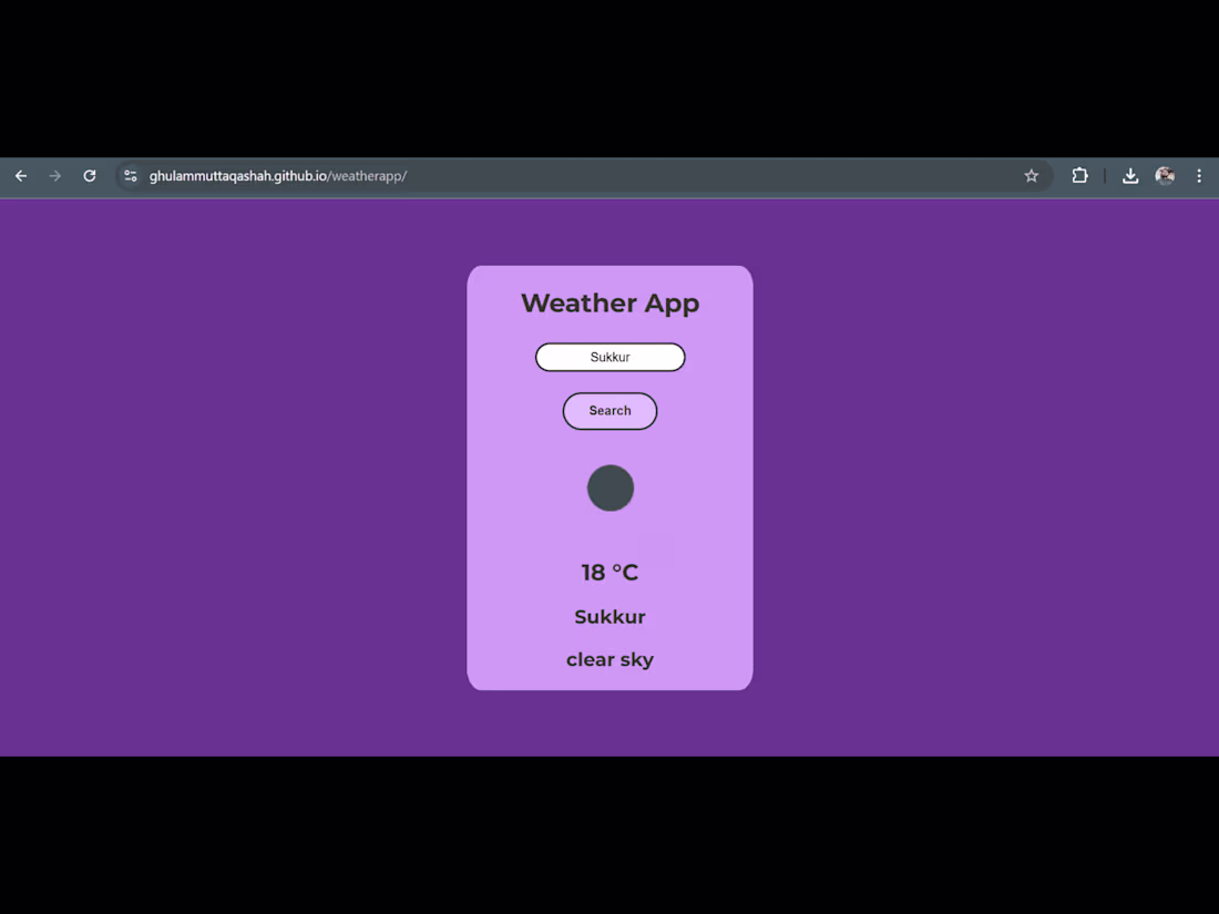 Cover image for Weather App