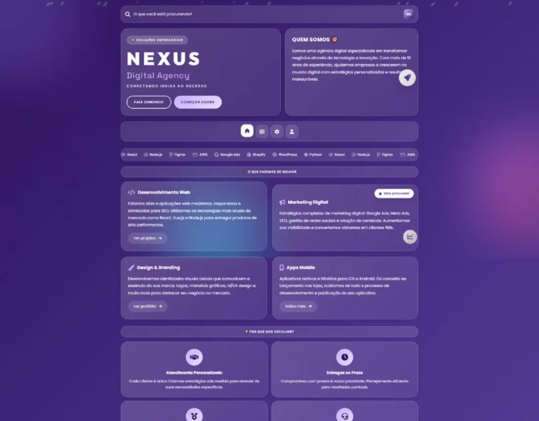 Cover image for Landing Page Glassmorphism UI/UX