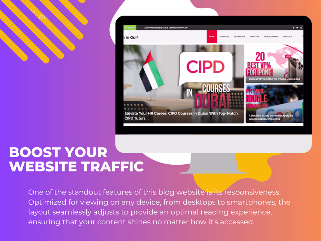 Cover image for A captivating blog website designed