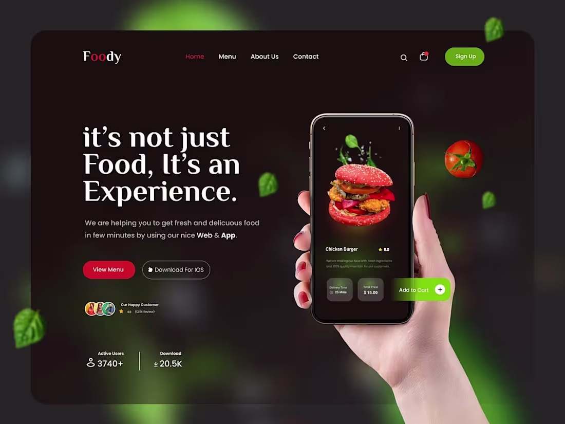 Cover image for Foody – Food Delivery Landing