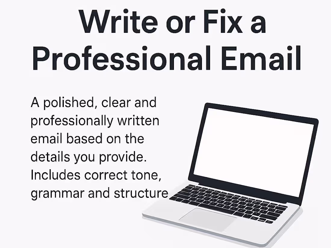 Cover image for Write or Fix a Professional Email