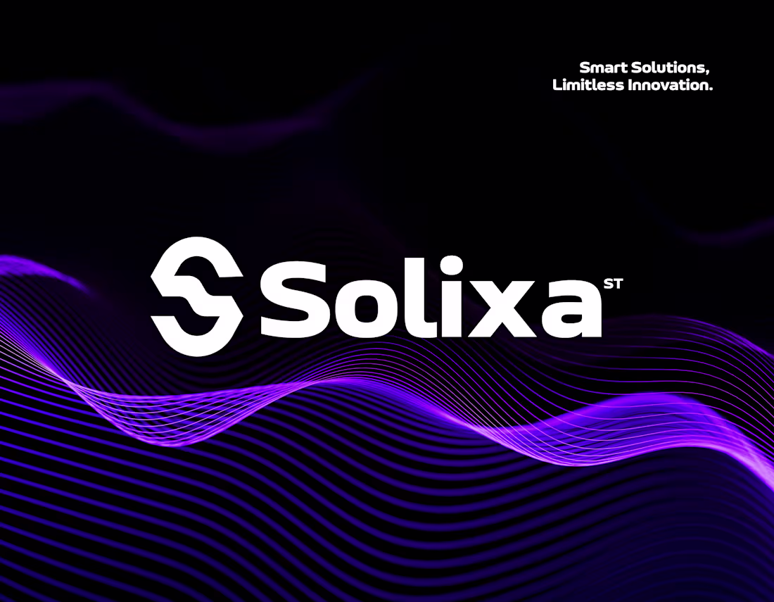 Cover image for Solixa. Modern S lettermark tech logo concept. Better view (...