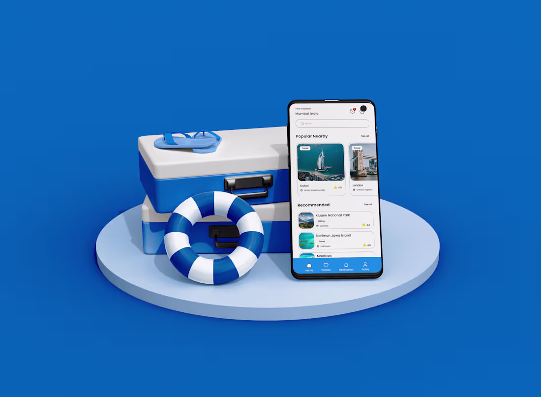 Cover image for CircleFly: Travel Mobile App Design Portfolio